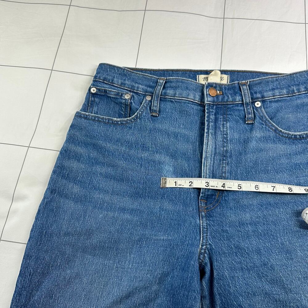 Madewell Jeans Women 30 Blue Perfect Vintage Wide Leg Crop Cresslow Wash Stretch - Picture 15 of 16